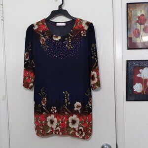 NWOT Sweater Tunic Top by O OH JT O *  Size: Large JR.